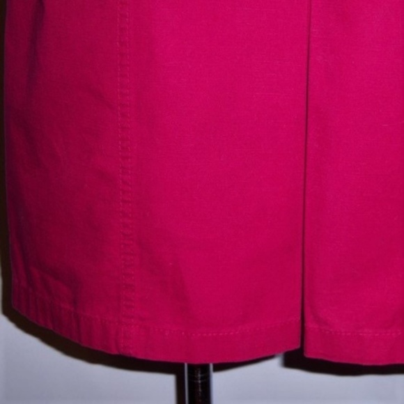 NWT Ann Taylor Cranberry Front Pleat Skirt Size 8 - Picture 4 of 6